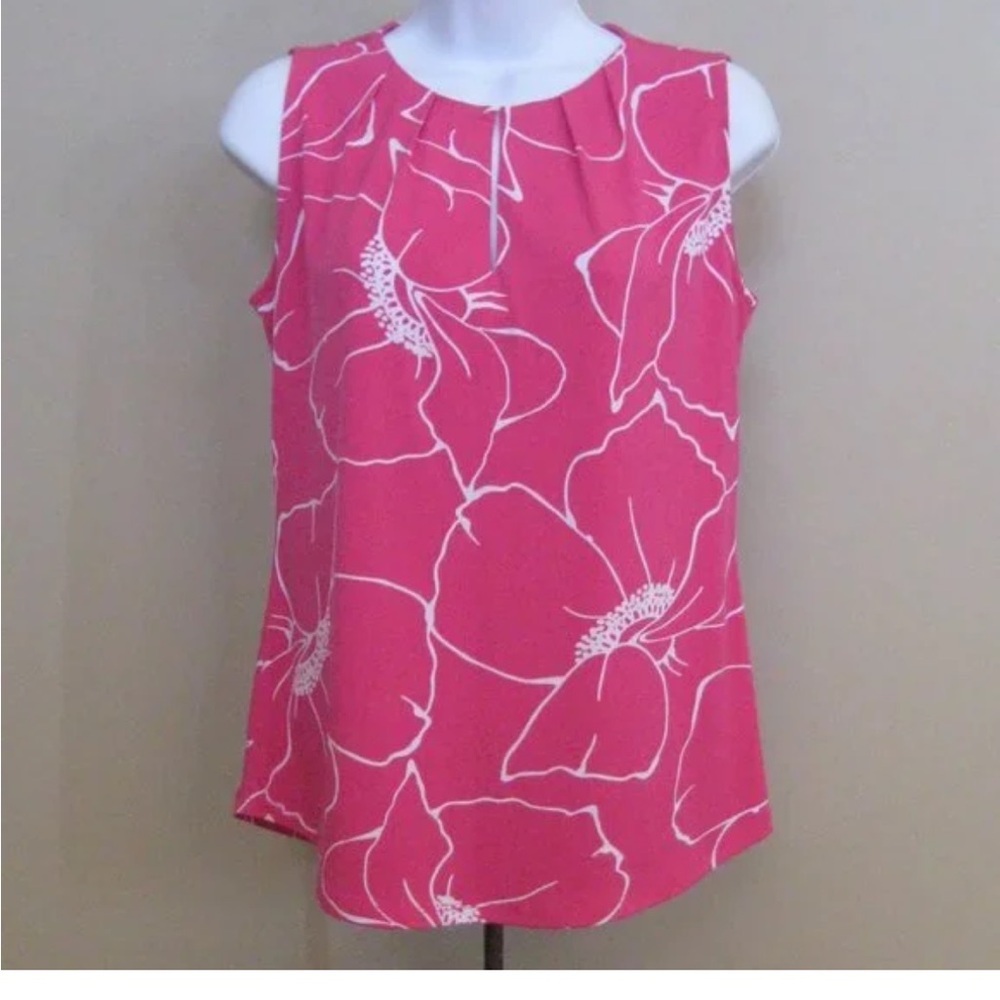 Liz Claiborne Women’s Size M pink and white blouse